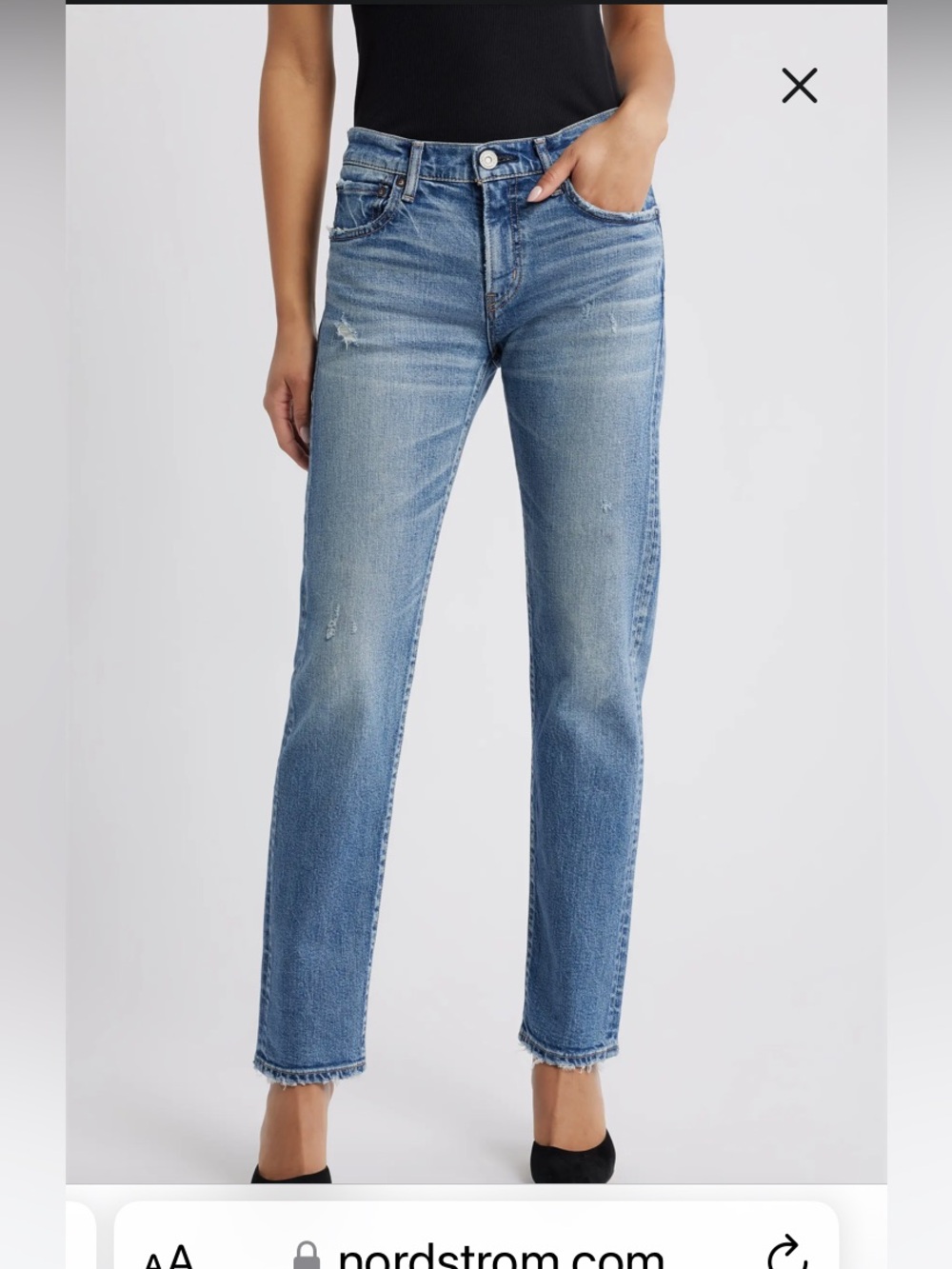 MOUSSY Vintage Slim Straight Leg Jeans size 27